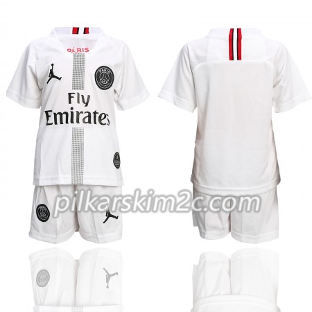 Koszulka Paris Saint-Germain Jordan Biały Dziecięca Trzeciej 2018-2019 - Koszulki Piłkarskie